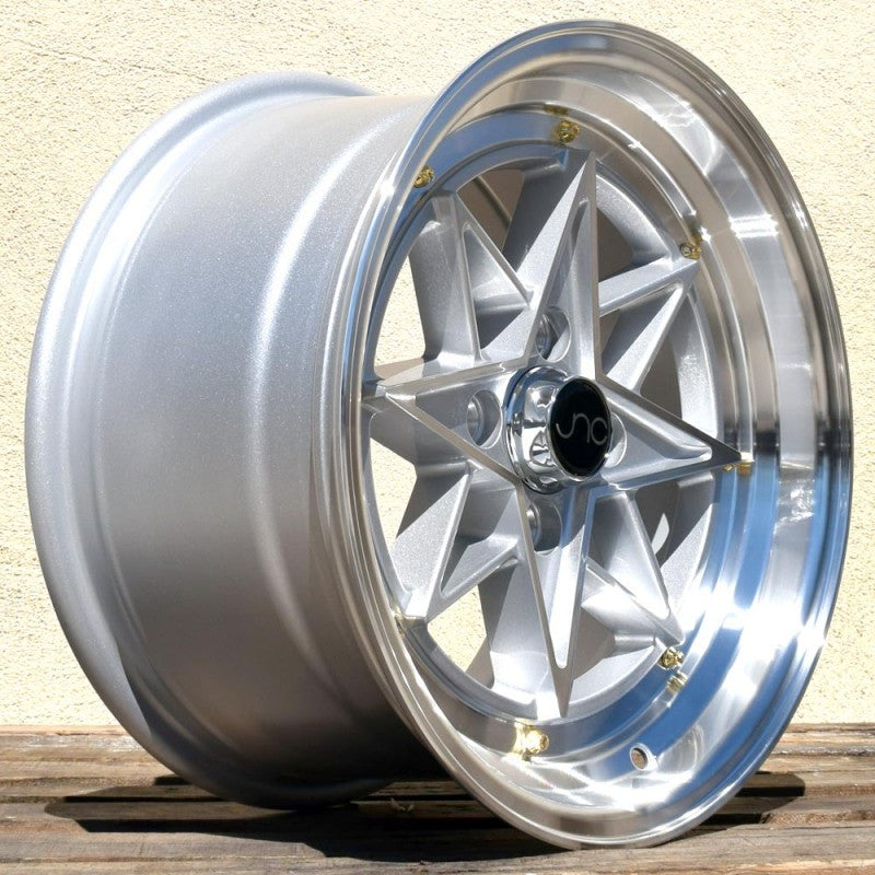 JNC-JNC025-Silver-Machined-Face-Gold-Rivets-Silver-15x8-73.1-wheels-rims-felger-FelgGiganten