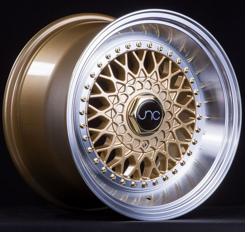 JNC-JNC004s-Gold-Machined-Lip-Gold-Rivets-Gold-18x8.5-73.1-wheels-rims-felger-FelgGiganten