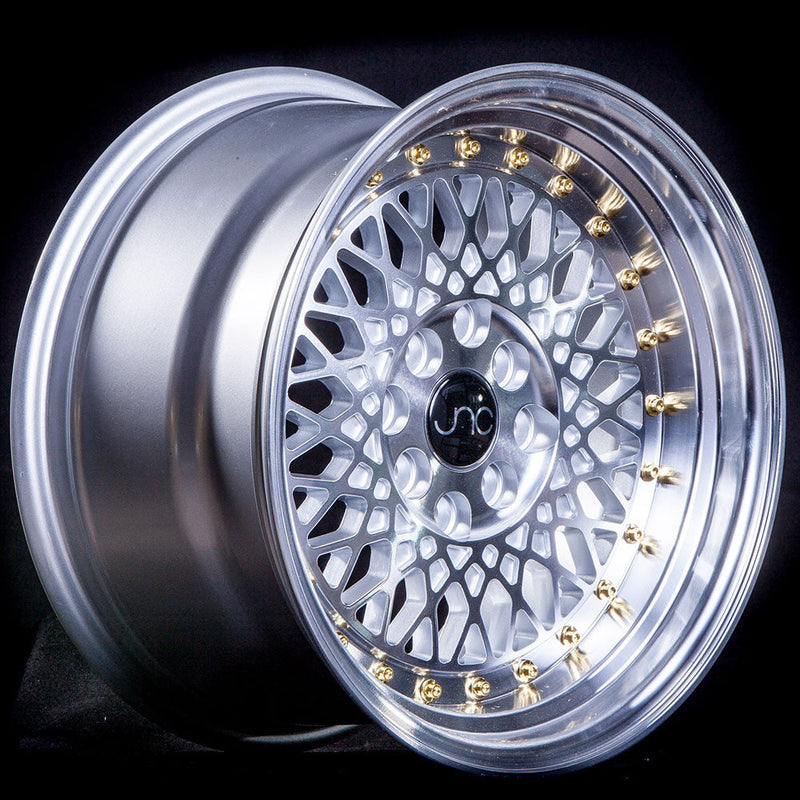 JNC-JNC031-Silver-Machined-Face-Gold-Rivets-Silver-16x8-73.1-wheels-rims-felger-FelgGiganten