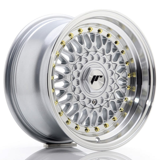 felger-Japan-Racing-JR9-Silver-w/Machined-Lip-15x8-4x100/4x108-et-20-74.1mm