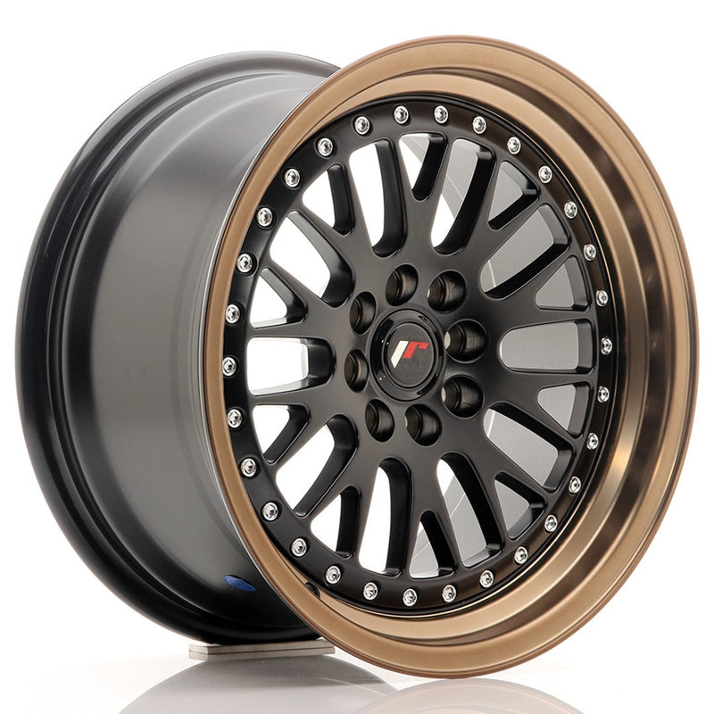 felger-Japan-Racing-JR10-Matt-Black-w/Bronze-Lip-16x8-4x100/4x108-et-20-67.1mm