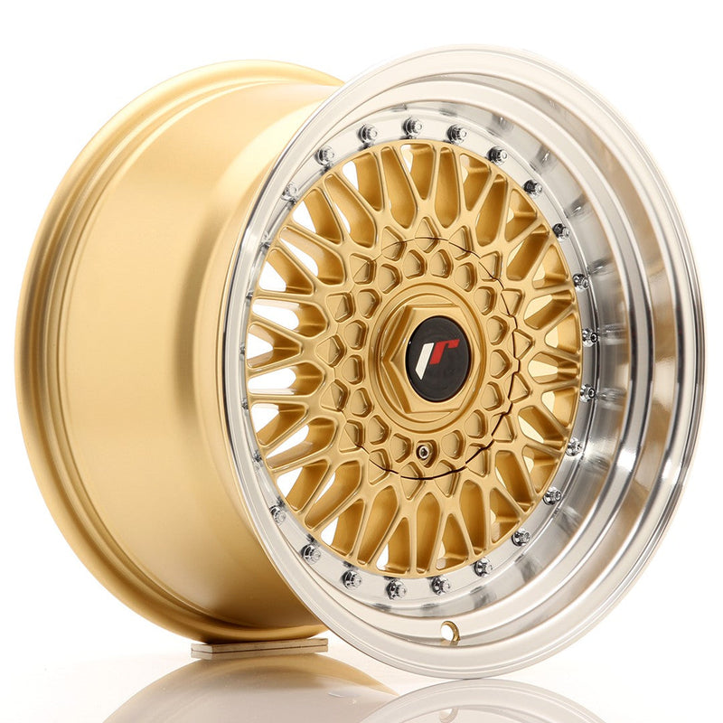 felger-Japan-Racing-JR9-Gold-w/Machined-Lip-16x9-4x100/4x108-et-20-74.1mm