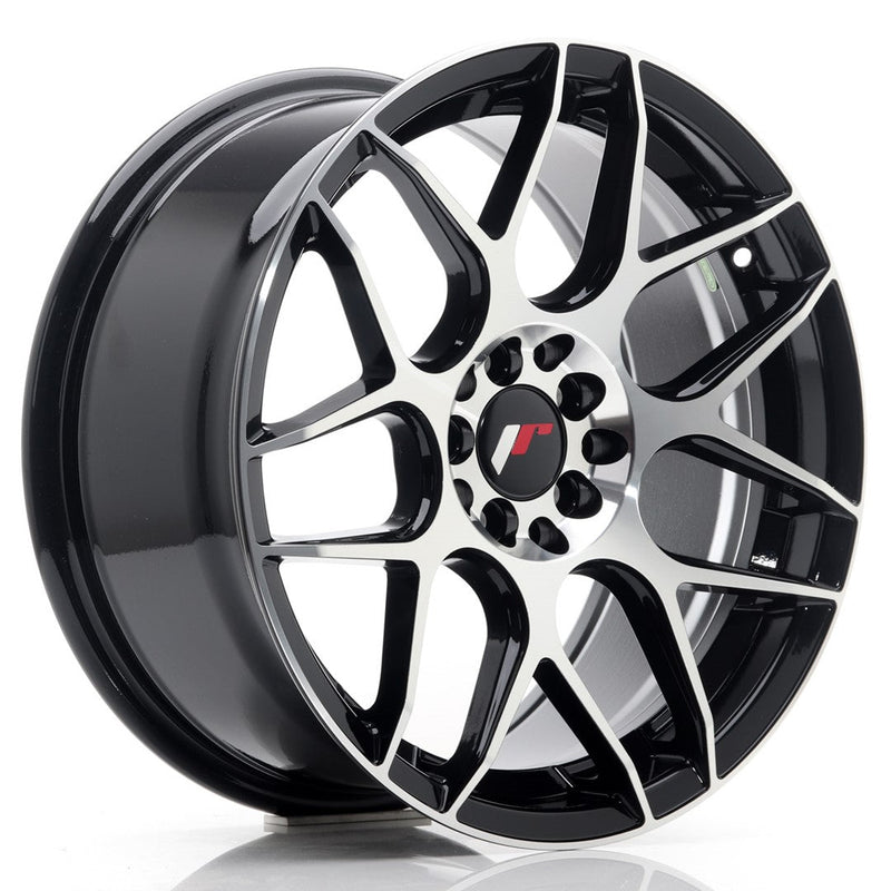 felger-Japan-Racing-JR18-Gloss-Black-Machined-17x8-5x100/5x114.3-et-35-73.1mm