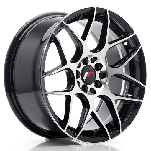 felger-Japan-Racing-JR18-Gloss-Black-Machined-17x8-5x100/5x114.3-et-35-73.1mm