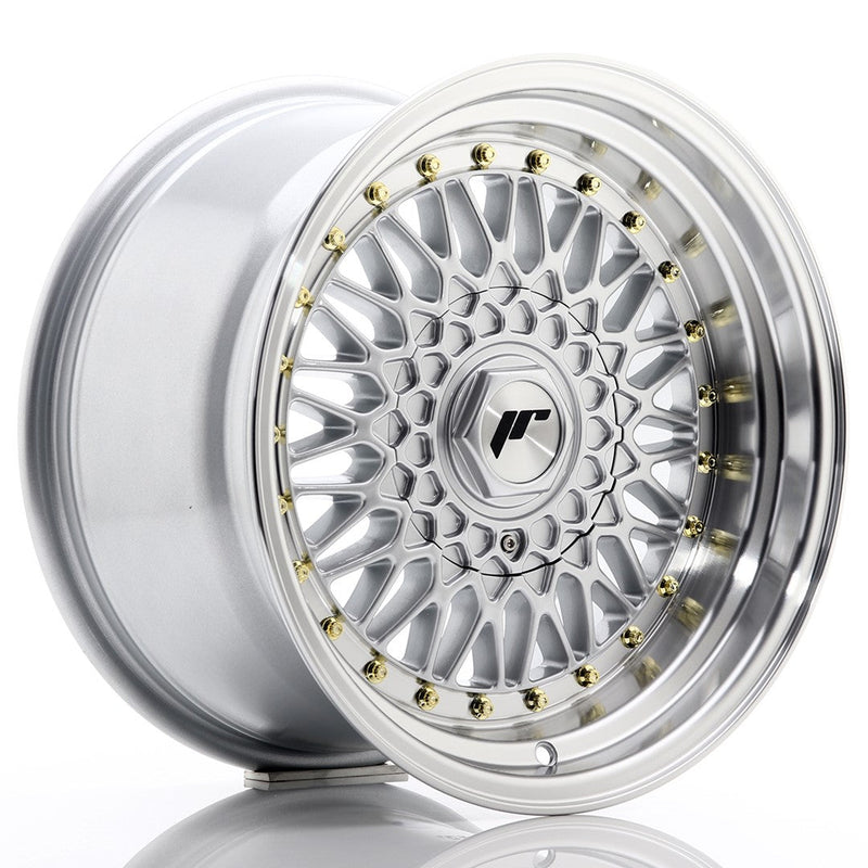 felger-Japan-Racing-JR9-Silver-w/Machined-Lip-16x9-BLANK-et-20-74.1mm