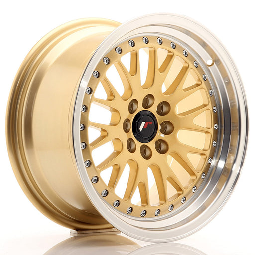 felger-Japan-Racing-JR10-Gold-w/Machined-Lip-16x8-4x100/4x108-et-20-67.1mm