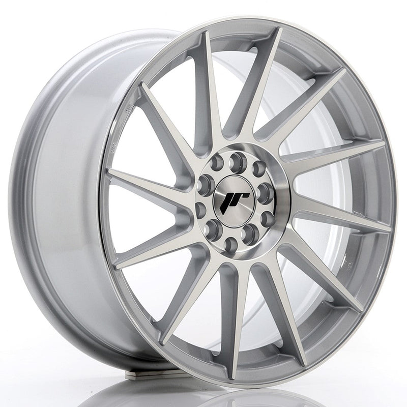 felger-Japan-Racing-JR22-Silver-Machined-Face-17x8-4x100/4x108-et-25-73.1mm