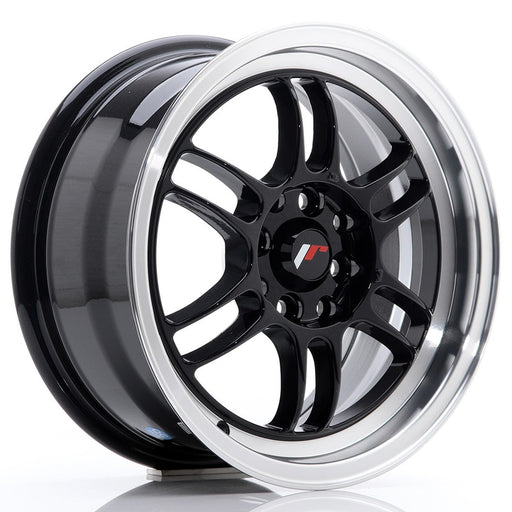 felger-Japan-Racing-JR7-Glossy-Black-w/Machined-Lip-15x7-4x100/4x114.3-et-38-73.1mm