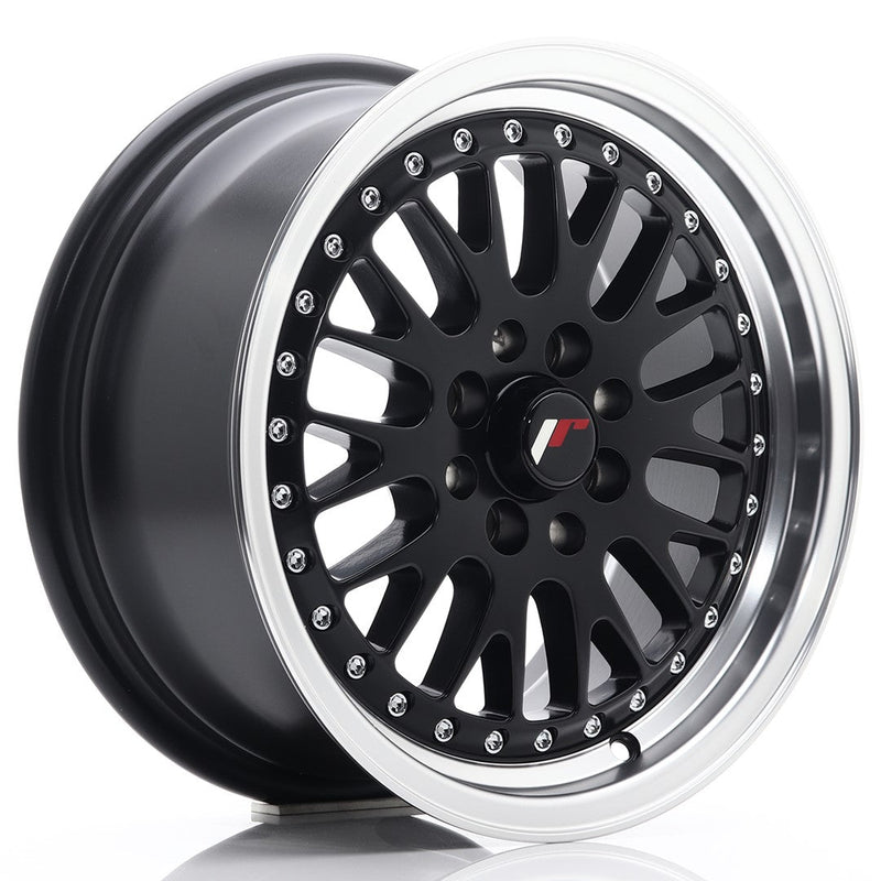 felger-Japan-Racing-JR10-Matt-Black-w/Machined-Lip-15x7-4x100/4x108-et-30-74.1mm