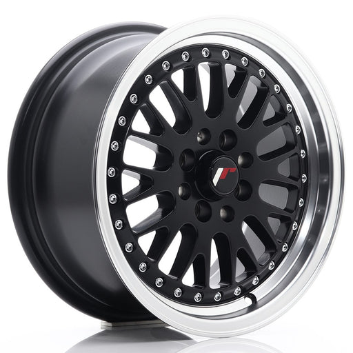 felger-Japan-Racing-JR10-Matt-Black-w/Machined-Lip-15x7-4x100/4x108-et-30-74.1mm