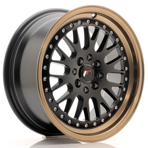 felger-Japan-Racing-JR10-Matt-Black-w/Bronze-Lip-16x7-4x100/4x108-et-30-67.1mm