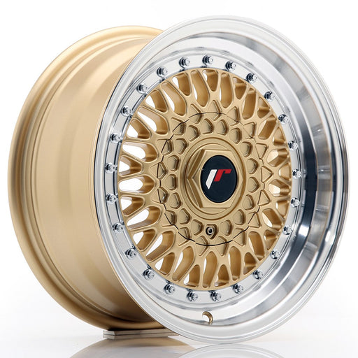 felger-Japan-Racing-JR9-Gold-w/Machined-Lip-15x7-BLANK-et-20-74.1mm