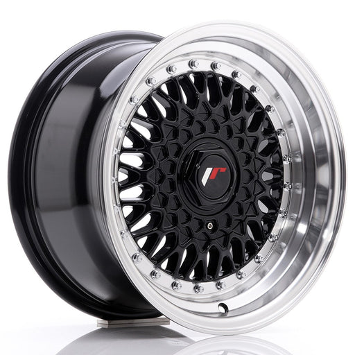 felger-Japan-Racing-JR9-Gloss-Black-w/Machined-Lip-15x8-4x100/4x108-et-20-74.1mm