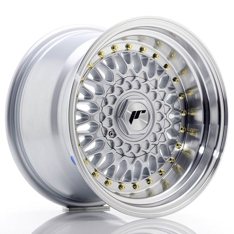 felger-Japan-Racing-JR9-Silver-w/Machined-Lip-15x9-4x100/4x108-et-10-74.1mm