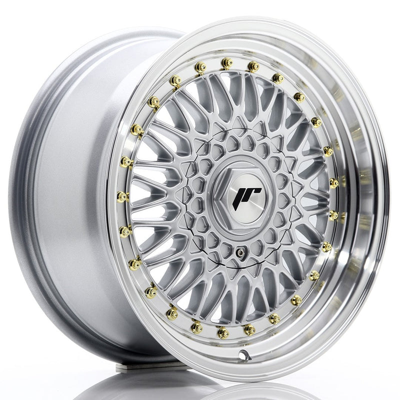 felger-Japan-Racing-JR9-Silver-w/Machined-Lip-16x7.5-4x100/4x108-et-25-74.1mm