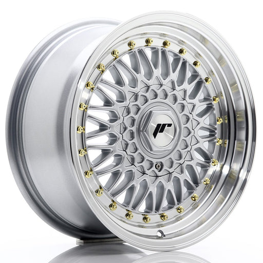 felger-Japan-Racing-JR9-Silver-w/Machined-Lip-16x7.5-4x100/4x108-et-25-74.1mm