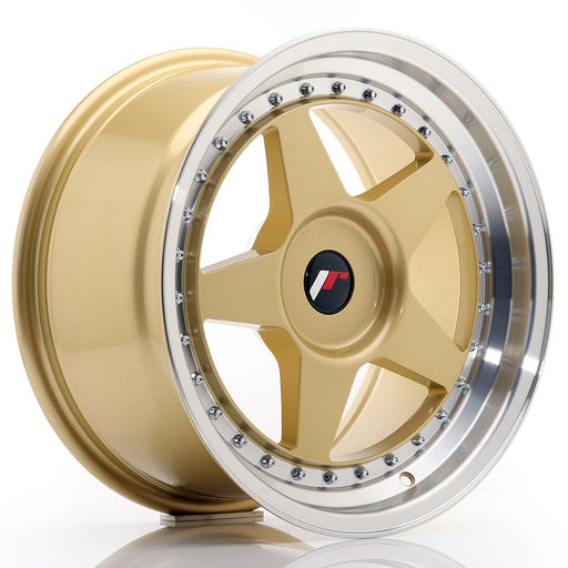 felger-Japan-Racing-JR6-Gold-w/Machined-Lip-17x9-BLANK-20-35-74.1mm