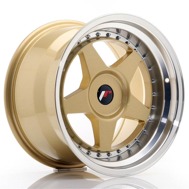 felger-Japan-Racing-JR6-Gold-w/Machined-Lip-17x10-BLANK-et-20-74.1mm