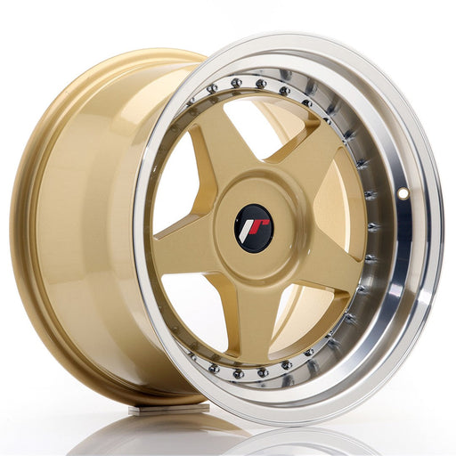 felger-Japan-Racing-JR6-Gold-w/Machined-Lip-17x10-BLANK-et-20-74.1mm