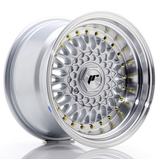 felger-Japan-Racing-JR9-Silver-w/Machined-Lip-15x9-BLANK-et-10-74.1mm