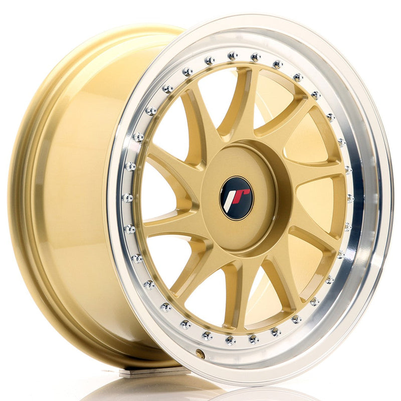 felger-Japan-Racing-JR26-Gold-w/Machined-Lip-18x8.5-BLANK-35-40-74.1mm