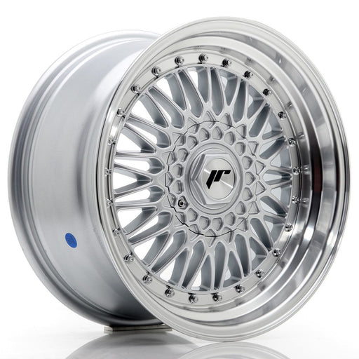 felger-Japan-Racing-JR9-Silver-w/Machined-Lip+Silver-Riv-17x8.5-5x112/5x120-et-20-74.1mm