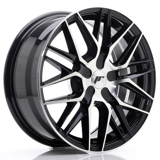 felger-Japan-Racing-JR28-Gloss-Black-Machined-Face-17x8-BLANK-25-40-74.1mm
