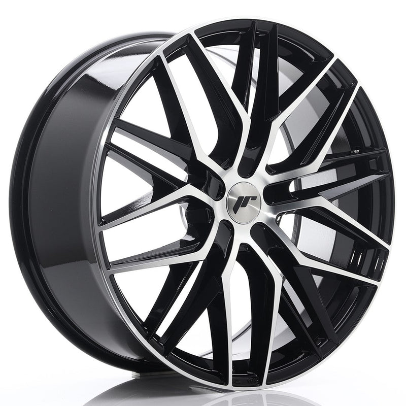 felger-Japan-Racing-JR28-Gloss-Black-Machined-Face-22x9-BLANK-30-45-74.1mm