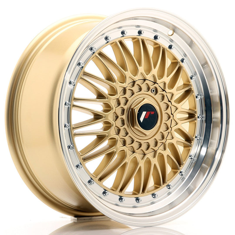 felger-Japan-Racing-JR9-Gold-w/Machined-Lip-18x8-5x112/5x120-et-40-74.1mm