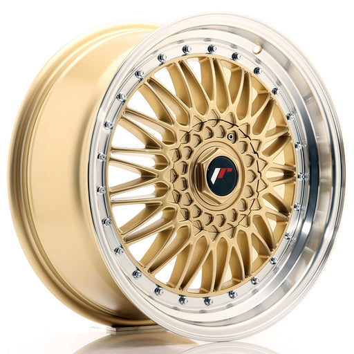 felger-Japan-Racing-JR9-Gold-w/Machined-Lip-18x8-5x112/5x120-et-40-74.1mm
