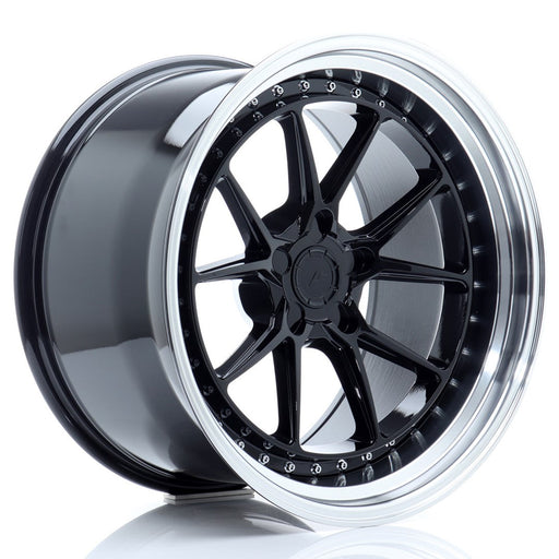 felger-Japan-Racing-JR39-Glossy-Black-w/Machined-Lip-19x11-BLANK-0-25-72.6mm