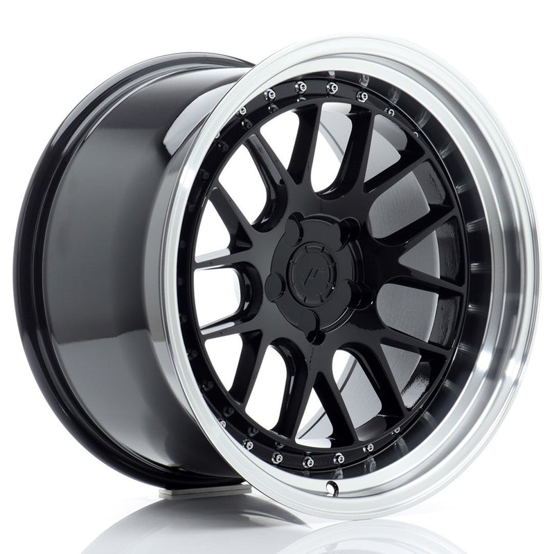 felger-Japan-Racing-JR40-Gloss-Black-w/Machined-Lip-18x10.5-BLANK-15-22-72.6mm