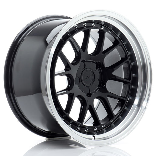 felger-Japan-Racing-JR40-Gloss-Black-w/Machined-Lip-18x10.5-BLANK-15-22-72.6mm