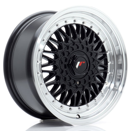 felger-Japan-Racing-JR9-Gloss-Black-w/Machined-Lip-16x7.5-4x100/4x108-et-25-74.1mm