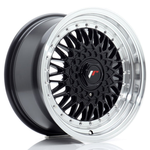 felger-Japan-Racing-JR9-Gloss-Black-w/Machined-Lip-16x8-4x100/4x108-et-25-74.1mm