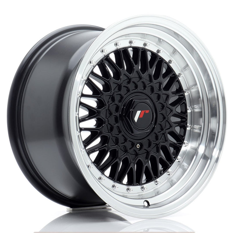 felger-Japan-Racing-JR9-Gloss-Black-w/Machined-Lip-16x9-4x100/4x108-et-20-74.1mm