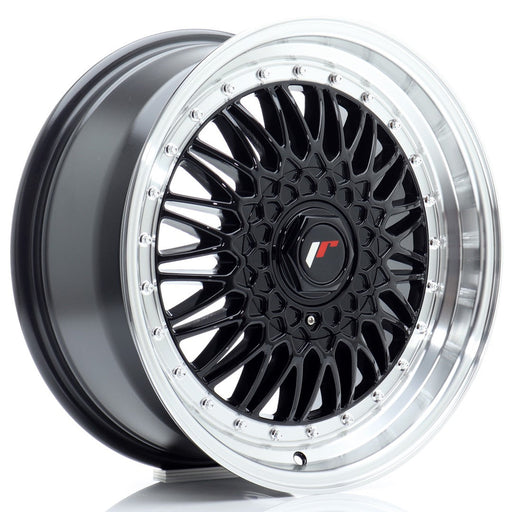 felger-Japan-Racing-JR9-Gloss-Black-w/Machined-Lip-17x7.5-4x100/4x108-et-20-74.1mm