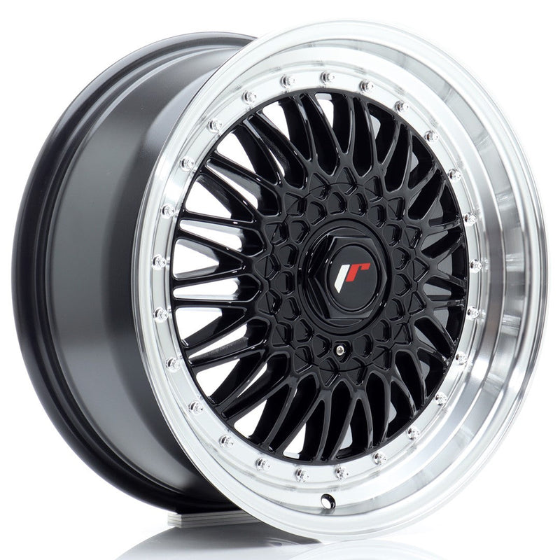 felger-Japan-Racing-JR9-Gloss-Black-w/Machined-Lip-17x7.5-BLANK-20-35-74.1mm