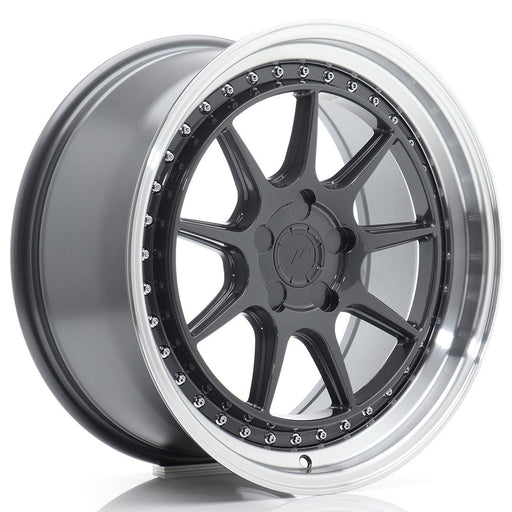 felger-Japan-Racing-JR47-Hyper-Gray-w/Machined-Lip-18x8.5-BLANK-15-35-72.6mm