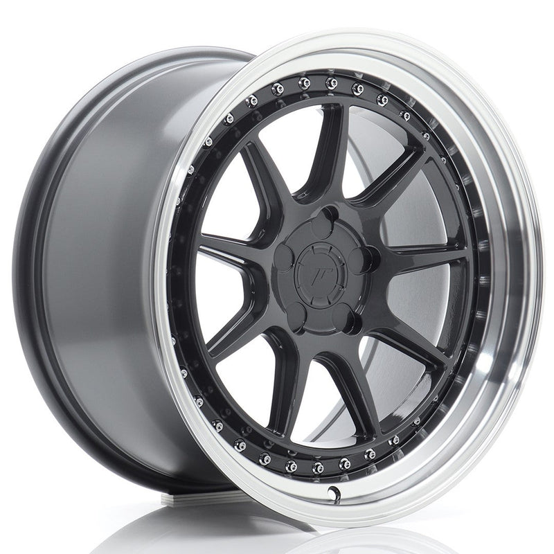 felger-Japan-Racing-JR47-Hyper-Gray-w/Machined-Lip-18x9.5-BLANK-15-35-72.6mm