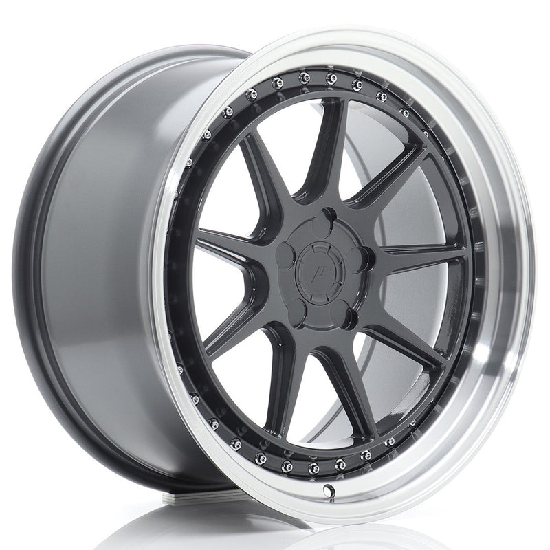 felger-Japan-Racing-JR47-Hyper-Gray-w/Machined-Lip-19x9.5-BLANK-15-35-72.6mm