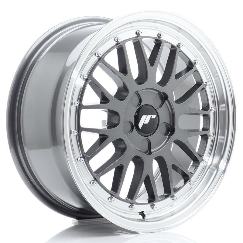 felger-Japan-Racing-JR23-Hyper-Gray-w/Machined-Lip-17x7.5-BLANK-20-40-72.6mm