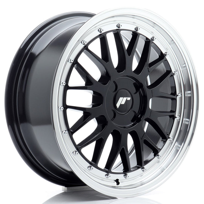 felger-Japan-Racing-JR23-Glossy-Black-w/Machined-Lip-18x8-BLANK-20-42-67.1mm