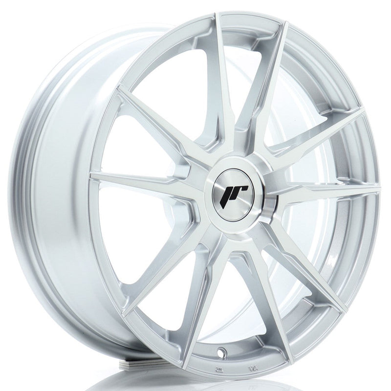felger-Japan-Racing-JR21-Machined-Silver-17x7-BLANK-20-40-72.6mm