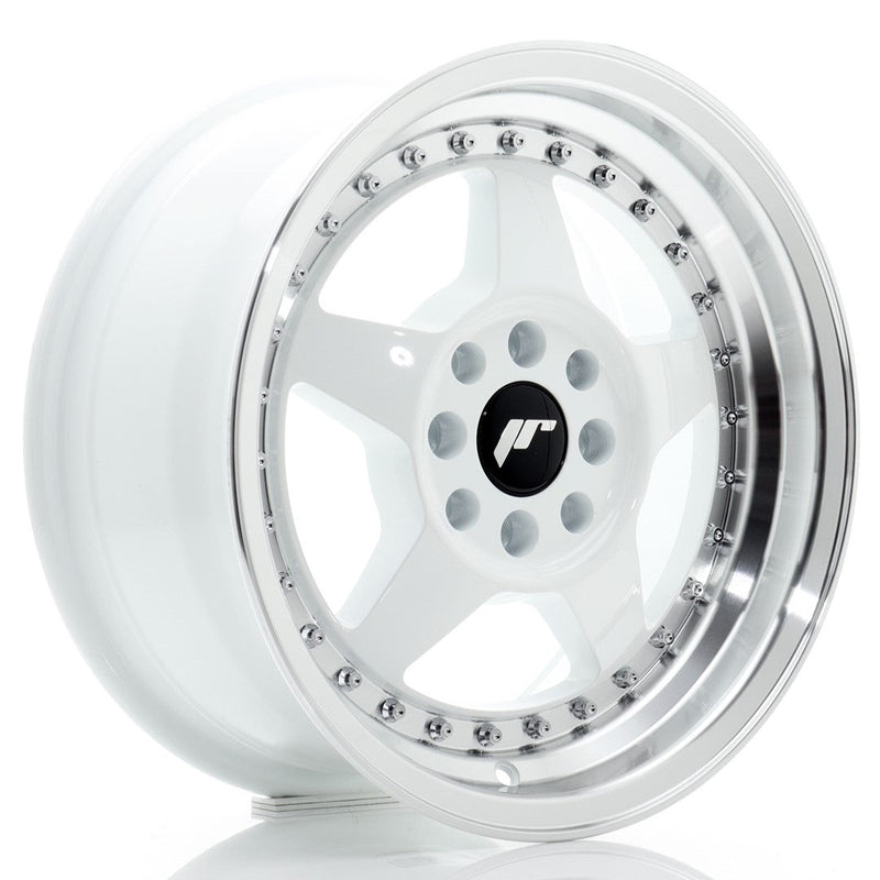 felger-Japan-Racing-JR6-White-w/Machined-Lip-15x7-4x100/4x108-et-25-67.1mm