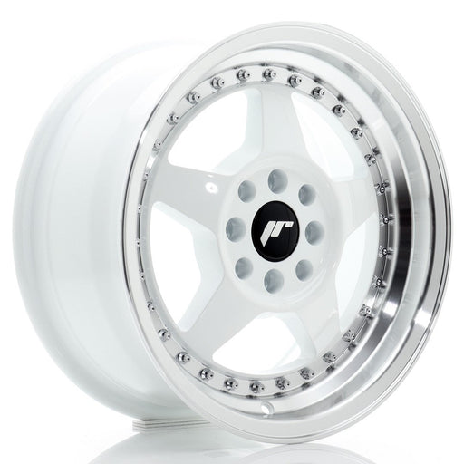 felger-Japan-Racing-JR6-White-w/Machined-Lip-15x7-4x100/4x108-et-25-67.1mm