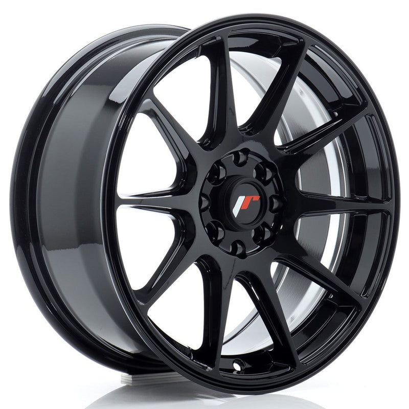 felger-Japan-Racing-JR11-Gloss-Black-16x7-4x100/4x108-et-25-67.1mm