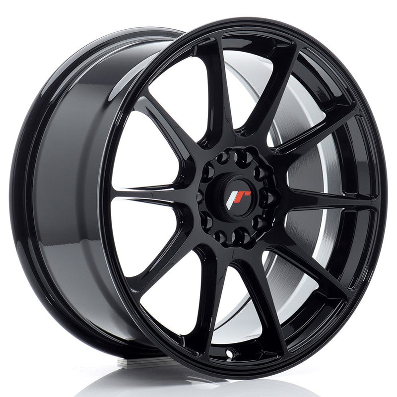 felger-Japan-Racing-JR11-Gloss-Black-17x8-4x100/4x108-et-25-67.1mm