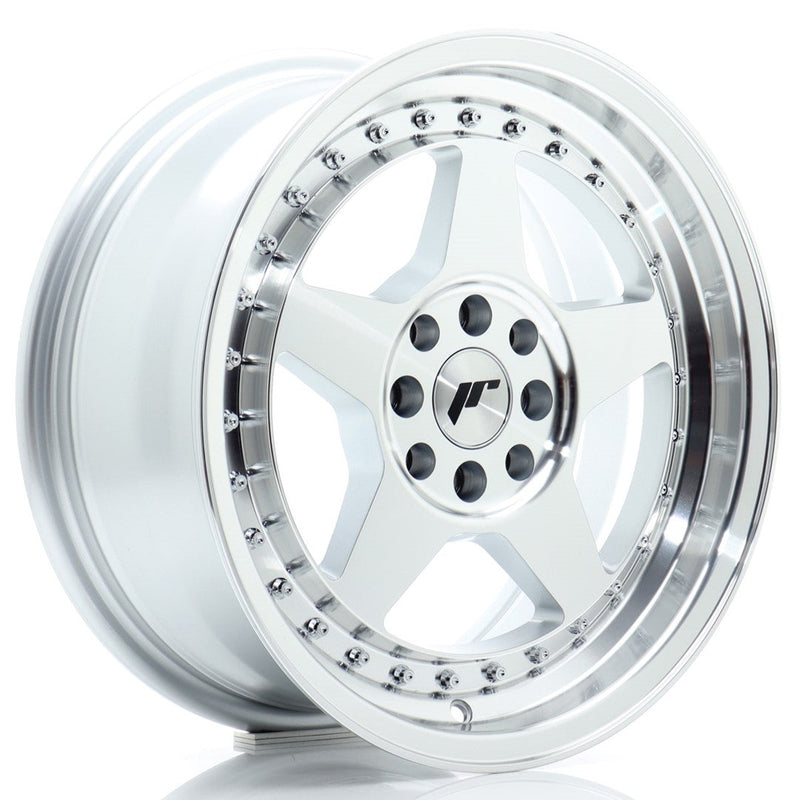 felger-Japan-Racing-JR6-Silver-Machined-Face-16x7-4x100/4x108-et-25-67.1mm