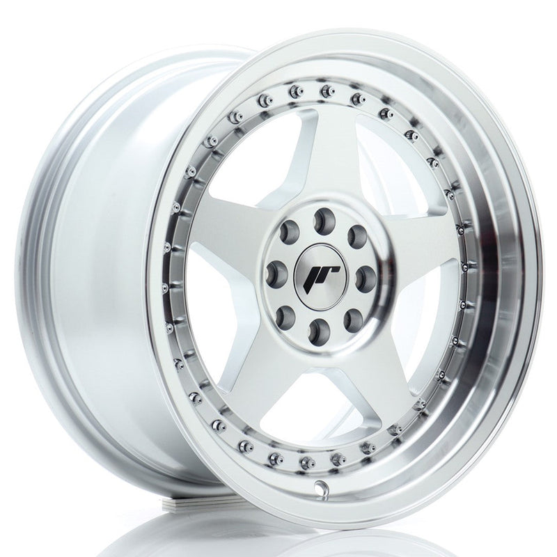 felger-Japan-Racing-JR6-Silver-Machined-Face-16x8-4x100/4x108-et-25-67.1mm